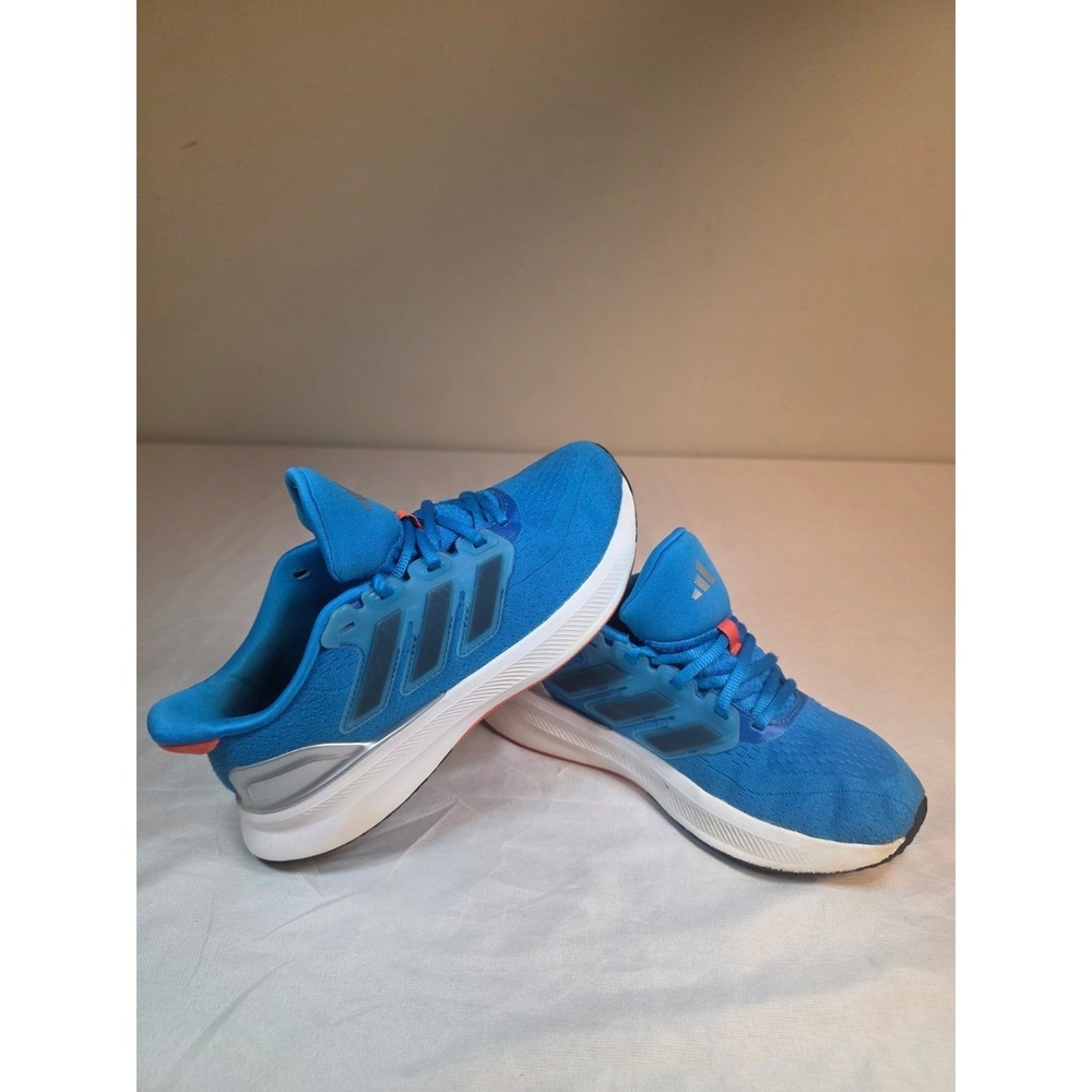Adidas Duramo 10 Kids Blue Silver Orange Running Shoes Sneakers HP5967 Size 4.5Y